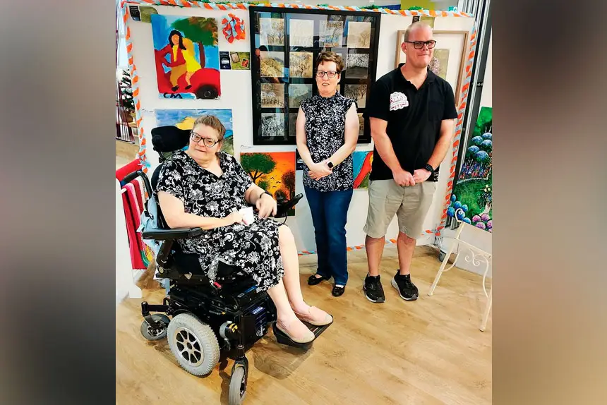 TALENTED TRIO: Debbie, Carissa and Jacob.