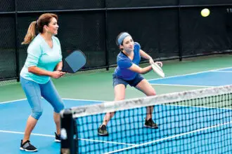 HAVING A BALL: Players of all ages are gravitating to pickleball, with seniors the biggest group being attracted to the sport.