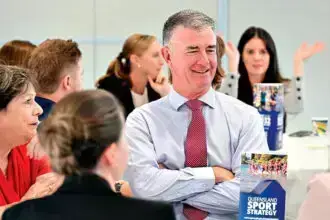 PROMISE DELIVERED: Minister Tim Mander made the announcement of the $200m investment into Queensland’s racing industry. PHOTO: (Facebook Tim Mander)