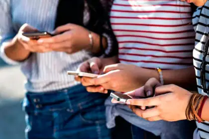 BAN BEGINS: Teenagers warn of its dangers to their peers.