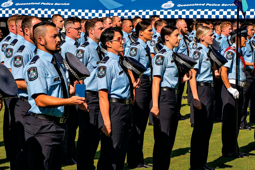 New police recruits are a boost to numbers.
