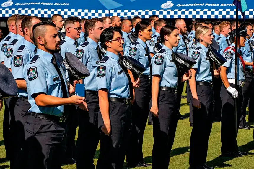 New police recruits are a boost to numbers.