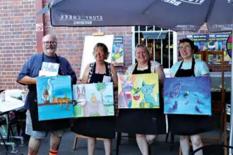 CREATIVE CHAOS: Glen, Carole, Michelle and Penny survived three separate challenges designed to test them.