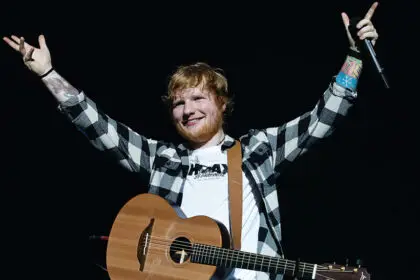 Ed Sheeran was born in Ipswich, England...so this could be like coming home. PHOTO: AAP Image/ Richard Wainwright