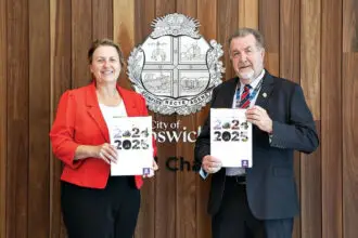 BIG YEAR AHEAD: Mayor Teresa Harding and Cr Paul Tully.