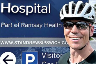 Dr James Lee is ready to ride.