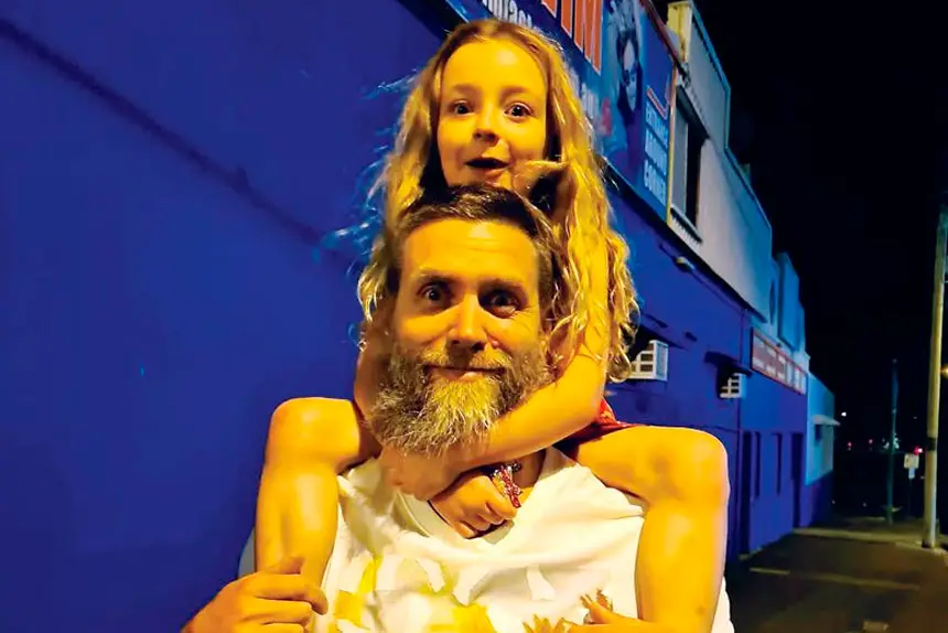 Eleanor Carfrae with her much-loved Uncle Matt.