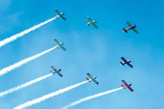 LOOK UP: The skies will be filled with aeronautical action.