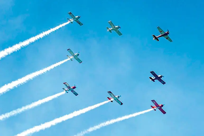 LOOK UP: The skies will be filled with aeronautical action.