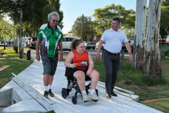 ON TRACK: A new accessible pathway is now open.