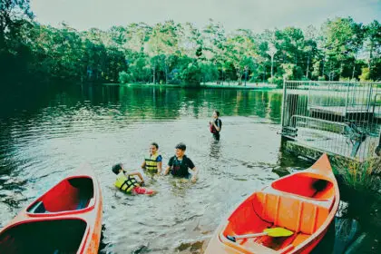 LIFE SKILLS: Camp programs often include activities such as hiking, canoeing, environmental education and team-building exercises that help students develop independence.