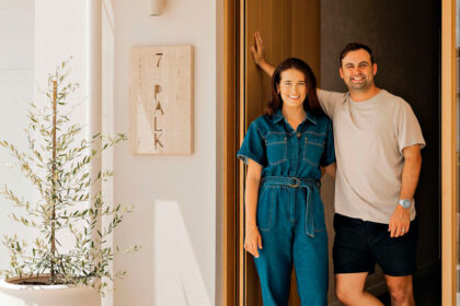 STAYING PUT: Springfield Rise ticks all the boxes for Clare and Jarred Hancock.