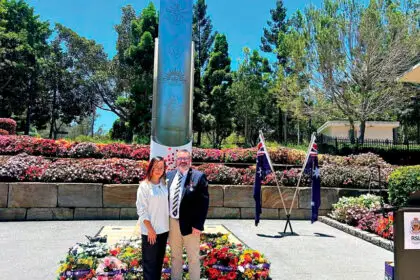 FAMILY TOUCH: Greater Springfield RSL President Glenn West with his wife Jean.