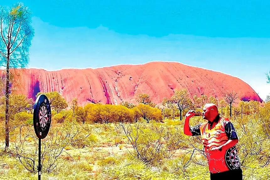 BULLSEYE: Mick Lacey has helped to drive the First Nations darts event.