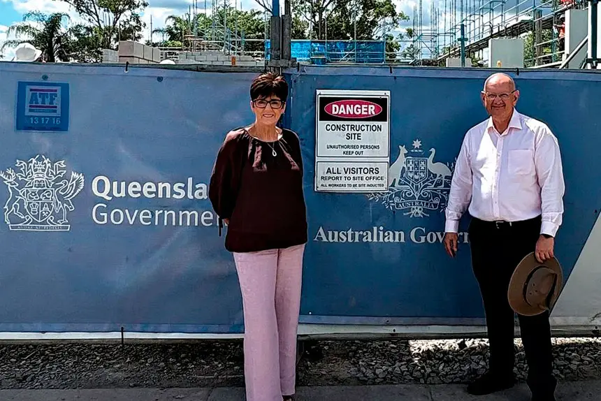 JOINT EFFORT: Wendy Bourne and Shayne Neumann are fully committed to backing initiatives to increase housing for the needy.