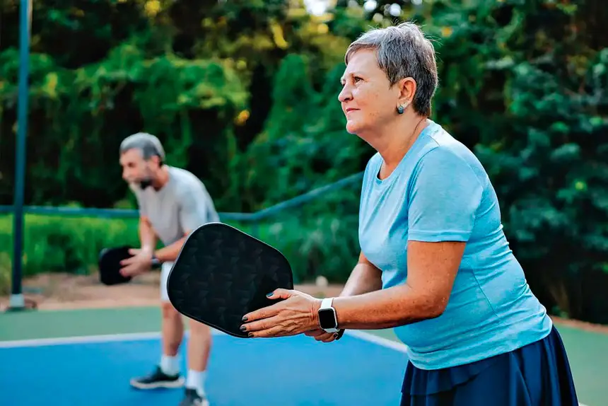 QUITE A HIT: For many over-50s, it is the social element that truly sets pickleball apart.