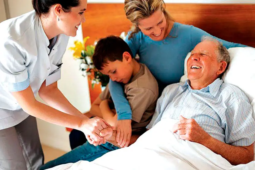 LOVING FINALE: End of life is a distinct phase within the palliative care journey.