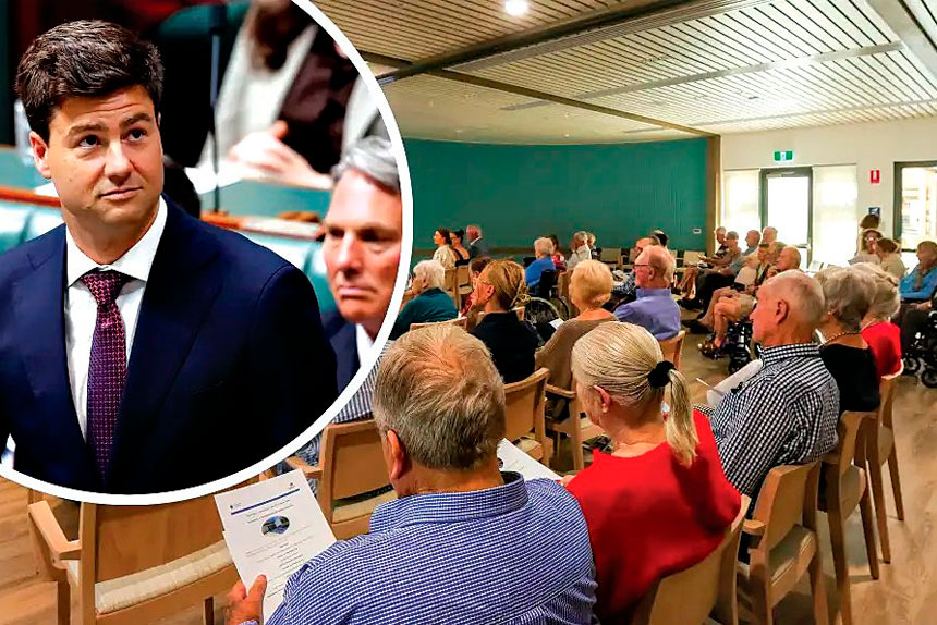 WELCOME CHANGES: People recieving care in their homes will no longer have to pay for showers, after the Minister for Aged Care and Seniors said he had listened to feedback from the community. PHOTO: Phoebe Adams. INSET: Sam Rae