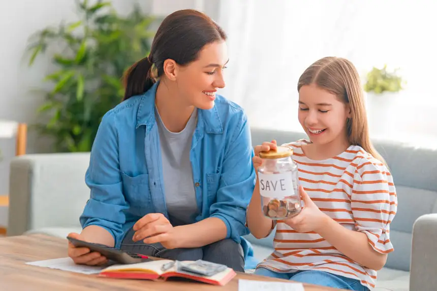 Children learn money habits from parents