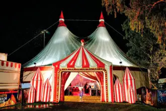 STILL STANDING: The iconic big top continues to stand proud.