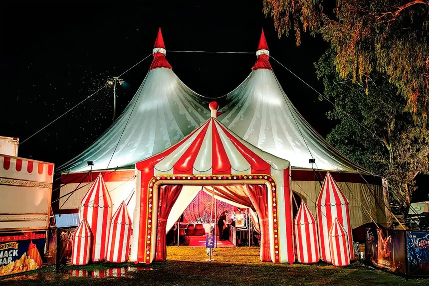 STILL STANDING: The iconic big top continues to stand proud.