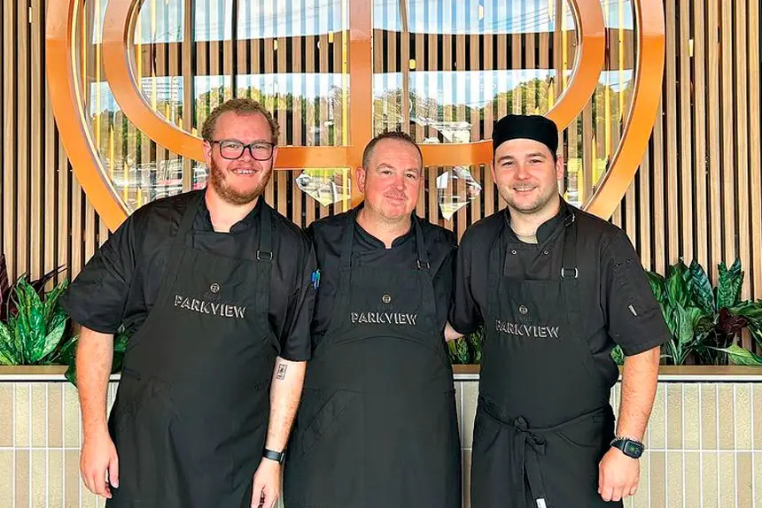 TOP TRIO: The new culinary team at Club Parkview.
