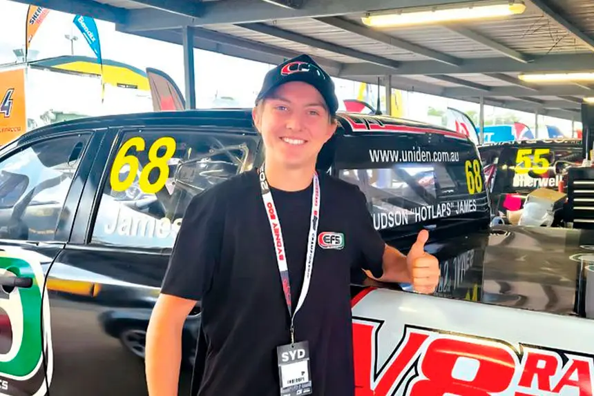LEARNING CURVE: Stepping from sedan racing into the world of V8 SuperUtes has required major adjustments for Hudson James.