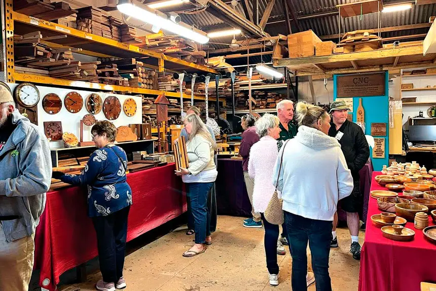 MAKING THINGS GOOD: Ipswich Woodcrafts Club members are happily supporting locals through their hobbies.