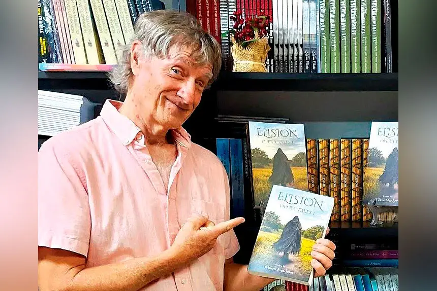 FIRST VIEWING: Willow Meadows with the first book in The Opera Tales trilogy.