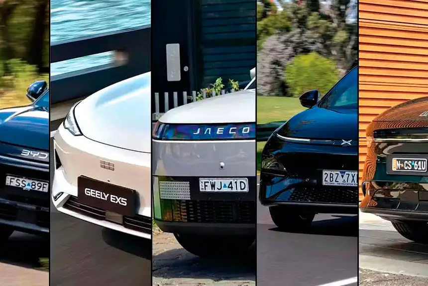 STAR PERFORMERS: Chinese models are starting to dominate electric car sales in Australia.