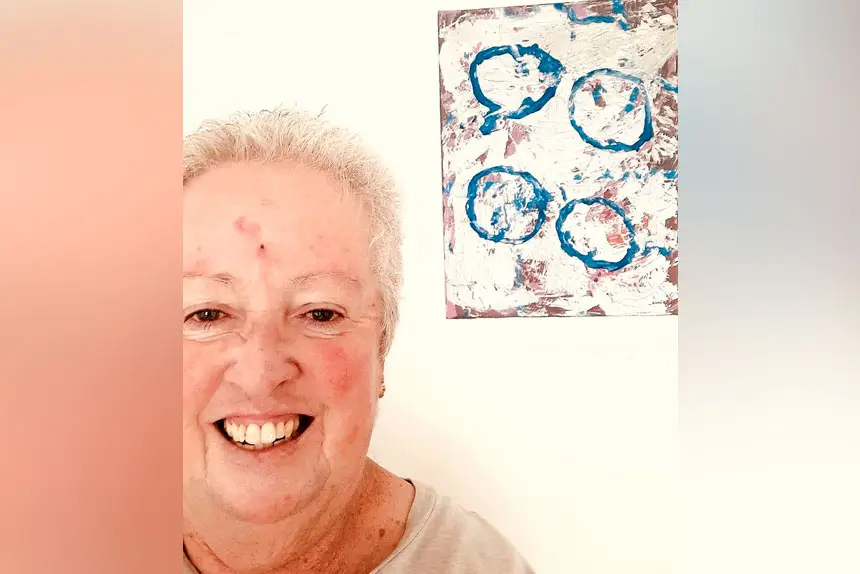 AT HOME: Christine Reidy has settled into her new life in Ipswich.