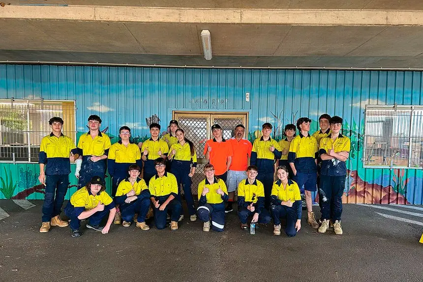 The Industry School Ipswich campus students are proud of their work