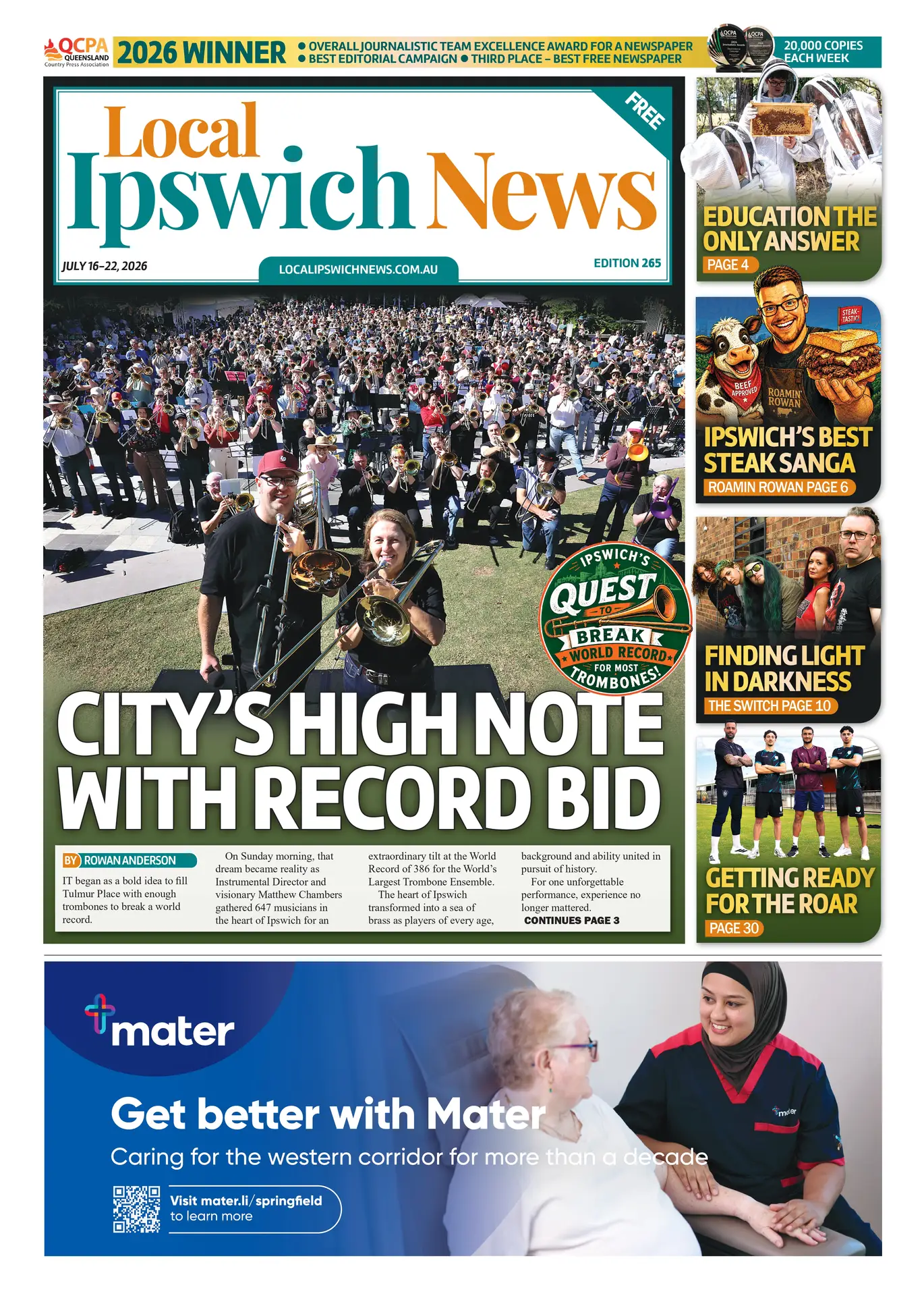 Local Ipswich News Masthead