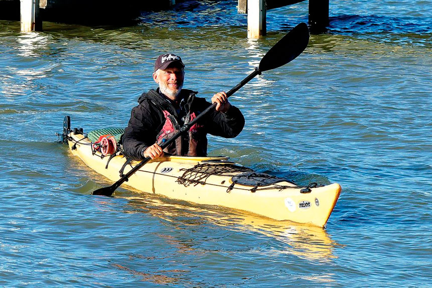 ONE DAY AT A TIME: Davison spent 276 days traversing Australia’s largest river system.