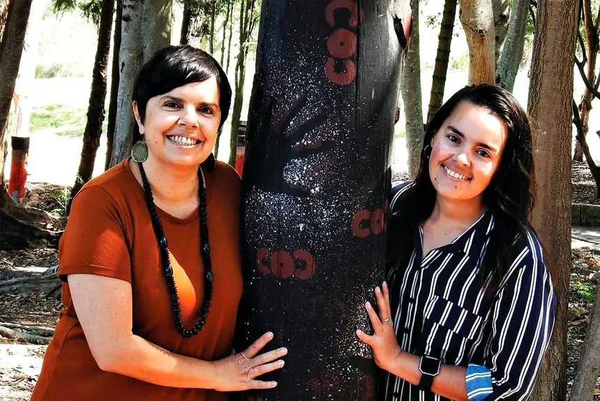 FAMILY TIES: Charmaine Davis and Chenaya Bancroft-Davis both found a love for art at an early age.