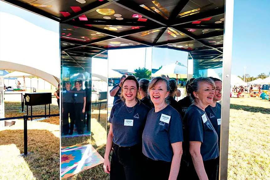RICH KALEIDOSCOPE: Artist Caragh Bradbery is encouraging visitors of all ages to see the world through a different lens.