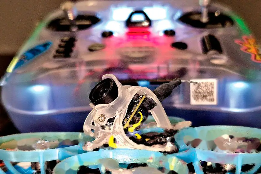 CAMERA, ACTION: The drones feature an onboard camera that provides a live video feed.