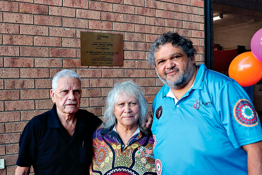 THE PRESENT: Errol Davidson, Aunty Roberta and Alan Fisher