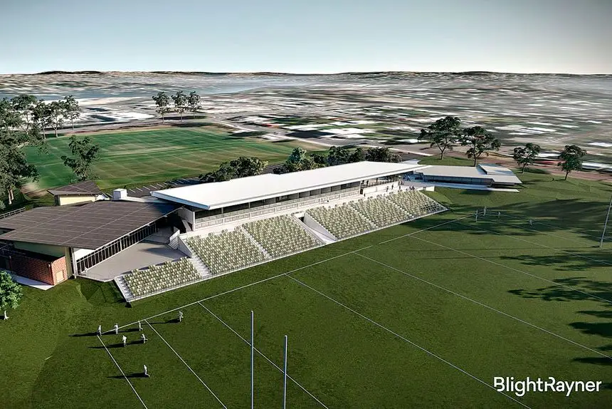 The new grandstand will feature 2000 seats.