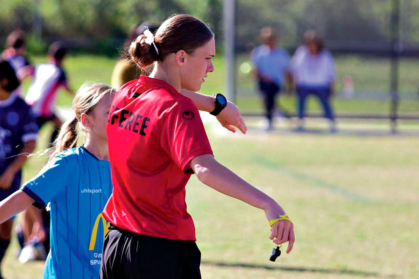 ADDRESSING SHORTAGE: The Referee Academy Program is aiming high.