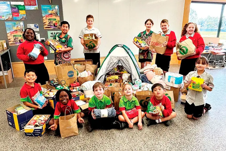 SPREADING HOPE: Students at St Ann’s School are showing compassion to others less fortunate.