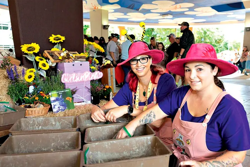 EDUCATION: Beekeepers Ally and Steph, better known as The Girls in Pink, are educating the community on how to protect against varroa mites.