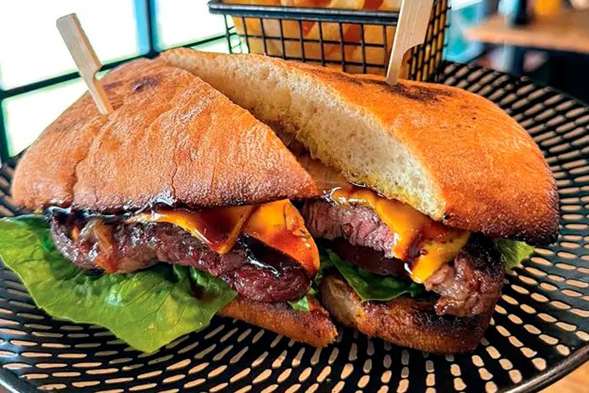 WINNER: The steak sandwich at Walloon Hotel delivers big time.