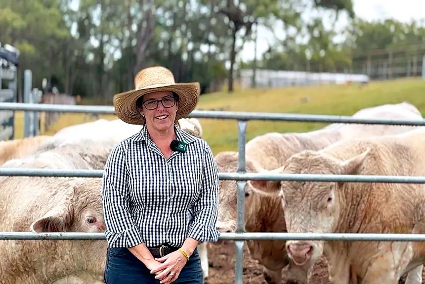 ABOVE: Leader of Learning for Agriculture, Amanda Vernon, who heads the cattle show team. INSET: Year 11 student and Cattle Show Team member Mathew Price.