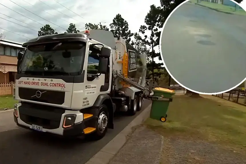 HOLE PICTURE: Cameras on Ipswich City Council garbage trucks are identifying potholes.