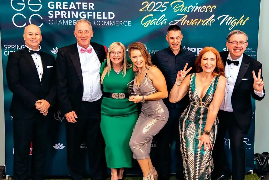 WINNERS/GRINNERS: The Greater Springfield Chamber of Commerce Business Awards are hotly contested, with the winners always celebrating enthusiastically.