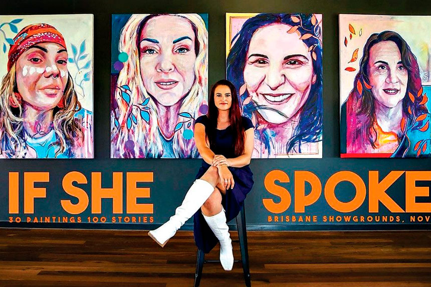 SHARING STORIES: Rhiannon Hetherington is looking for women who are willing to share something they have lived through, carried, survived or overcome.