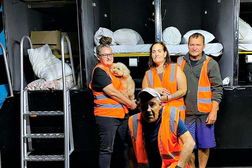Z BUS SUCCESS: Volunteers at Hervey Bay.
