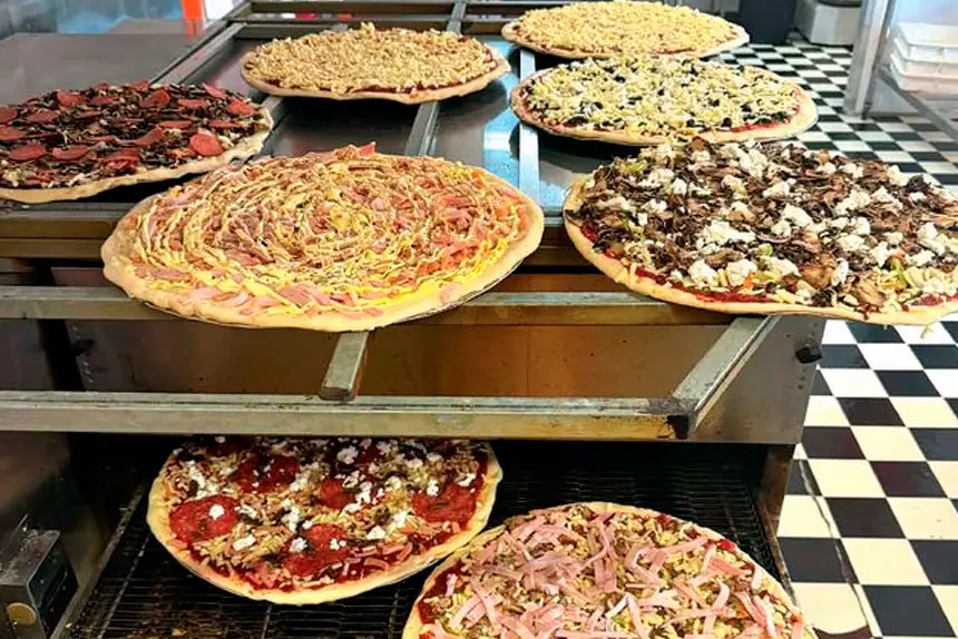 PIZZAS GALORE: Every taste is catered for in the wide range on offer.