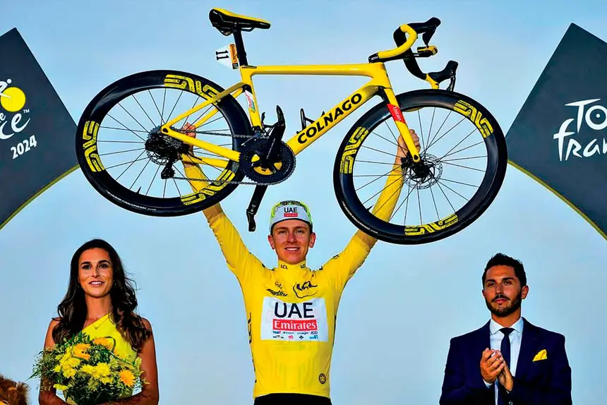 VIEWING CYCLE: Millions of Australians tuned in to watch Tadej Pogacar win the Tour de France.